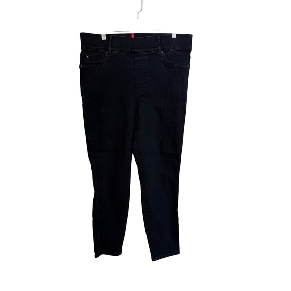 Spanx Women's Pull On Black Jeggings Skinny Jeans Comfort Stretch Pants‎ Size 1X - Picture 1 of 4